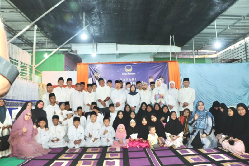 Safari Ramadan DPW Partai NasDem Kepri bersama DPD Kota Tanjungpinang dan Kabupaten Bintan. Foto: INIKEPRI.COM