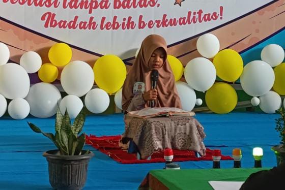 Madrasah Ibtidaiyah Negeri (MIN) Lingga mengutus enam siswa untuk mengikuti kegiatan Ramadan Fest yang digelar Pondok Pesantren Tahfizh Baitul Quran. Foto: INIKEPRI.COM