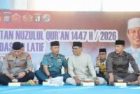 Ketua DPRD Kota Batam, Haji Muhammad Kamaluddin menghadiri kegiatan Silaturahmi Kebangsaan dalam rangka peringatan Nuzulul Qur’an 1447 Hijriah yang diselenggarakan Polresta Barelang di Mapolresta Barelang, Sabtu (7/3/2026) malam. Foto: INIKEPRI.COM
