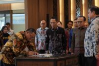 Pelantikan tiga Anggota/Deputi BP Batam di Gedung Ali Wardhana, Jakarta. Foto: INIKEPRI.COM/BP Batam