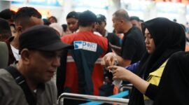 Arus mudik Lebaran 2026 di pelabuhan Batam. Foto: INIKEPRI.COM