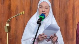 Bupati Natuna Cen Sui Lan di salat Id Natuna. Foto: INIKEPRI.COM/Natunakab 