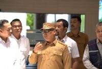 Wagub Kepri Nyanyang Haris Pratamura didampingi Kadis Perhubungan dan Kasatpol PP Kepri melakukan sidak di Bandara Hang Nadim, Batam, Kamis (12/3/2026). Foto: INIKEPRI.COM/KepriProv 