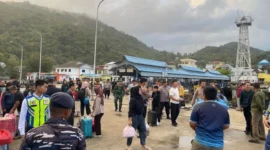Suasana mudik di Anambas. Foto: INIKEPRI.COM/Humas Polres Anambas 