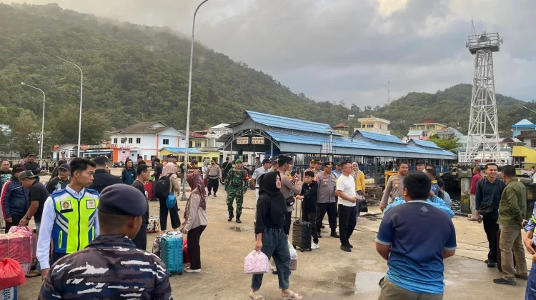Suasana mudik di Anambas. Foto: INIKEPRI.COM/Humas Polres Anambas