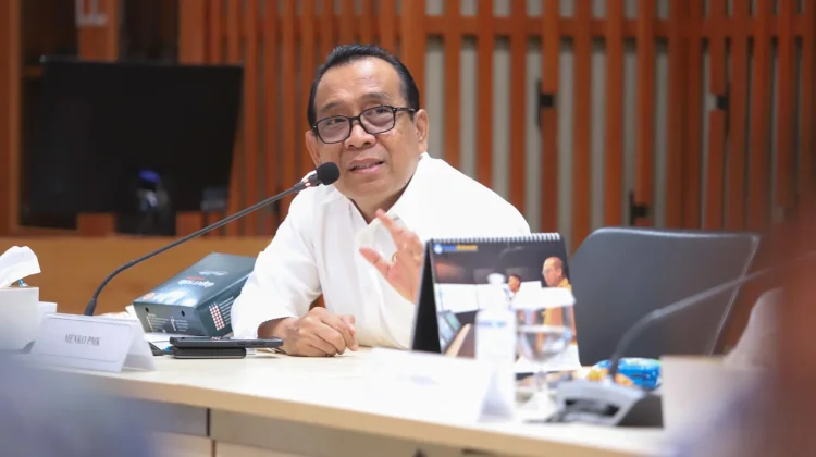 Menteri Koordinator Bidang Pembangunan Manusia dan Kebudayaan (Menko PMK) Pratikno saat memberikan sambutan di kantor Kemenko PMK, Jakarta, Rabu, 25 Maret 2026. Foto: Humas Kemenko PMK