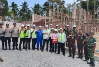 Direktorat Jenderal Perikanan Tangkap Kementerian Kelautan dan Perikanan (KKP) melakukan peninjauan lapangan Proyek pembangunan Kampung Nelayan Merah Putih Tahap II di Desa Cemaga Utara, Kecamatan Bunguran Selatan, Kabupaten Natuna. Foto: RRI