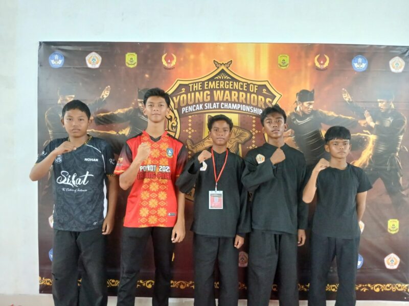 Siswa MTsN Tanjungpinang yang akan mengikuti seleksi silat pada POPDA. Foto: INIKEPRI.COM