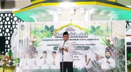 Gubernur Kepri Ansar Ahmad di Halalbihalal bersama masyarakat Anambas. Foto: INIKEPRI.COM/KepriProv 