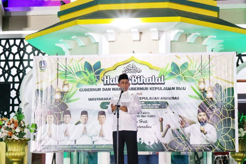 Gubernur Kepri Ansar Ahmad di Halalbihalal bersama masyarakat Anambas. Foto: INIKEPRI.COM/KepriProv