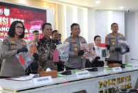 Konferensi pers di Polresta Barelang. Foto: INIKEPRI.COM/BP Batam 