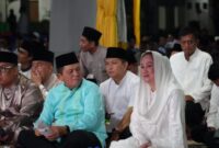 Gubernur Kepri Ansar Ahmad dan Bupati Natuna Cen Sui Lan di Halal Bihalal. Foto: INIKEPRI.COM