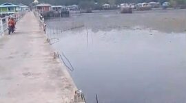 Belasan pipa jembatan Pulau Mongkol digondol Rayap Besi. Foto: INIKEPRI.COM
