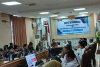 Bupati Natuna, Cen Sui Lan memimpin Rapat Koordinasi (Rakor) Pemberantasan Korupsi dengan KPK di ruang rapat utama Kantor Bupati Natuna, Rabu (8/4/2026). Foto: Istimewa 