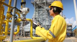 Petugas PLN Batam melakukan pengecekan pemeliharaan rutin pembangkit listrik. Foto: INIKEPRI.COM/PLN Batam 