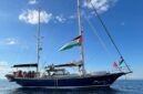 Salah satu kapal Global Sumud Flotilla yang hendak berlayar menuju Gaza, Palestina. Foto: People Health Movement