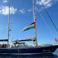 Salah satu kapal Global Sumud Flotilla yang hendak berlayar menuju Gaza, Palestina. Foto: People Health Movement