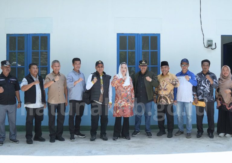 Bupati Natuna Cen Sui Lan dan Wakil Bupati Jarmin serta rombongan meninjau SPPG Seluan. Foto: INIKEPRI.COM/NatunaKab 