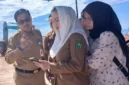 Bupati Cen Sui Lan meninjau proyek Pasar Ikan Ranai. Foto: Istimewa