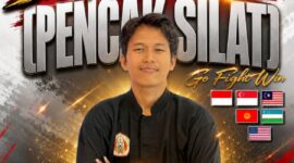 Andre Hermawan, alumni MA Bustanul Ulum Midai, sukses menorehkan prestasi membanggakan dalam ajang The 6th National and International Cekak Harimau Malaysia Silat Championship 2026. Foto: Istimewa 