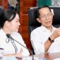 Wali Kota Batam, Amsakar Achmad, bersama Wakil Wali Kota Batam, Li Claudia Chandra, saat memimpin Rapat Pleno Finalisasi Pembahasan Usulan Revisi Peraturan Daerah Provinsi Kepulauan Riau Nomor 1 Tahun 2017 tentang RTRW Kepri 2017-2037, di Kantor Wali Kota Batam. Foto: INIKEPRI.COM/Media Center Batam 