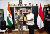 Kunjungan kerja Deputi Bidang Investasi BP Batam, Fary Djemy Francis, kepada Konsul Jenderal India di Medan, Ravi Shankar Goel. Foto: INIKEPRI.COM/BP Batam 