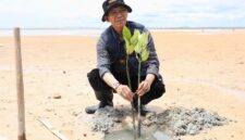 Wali Kota Batam Amsakar Achmad menanam Mangrove bersama mahasiswa UNRIKA. Foto: INIKEPRI.COM/Media Center Batam 