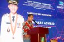 Sekda Batam, Firmansyah, menyampaikan sambutan saat membuka rapat stakeholder terkait proses penerbitan IUPTLU/IUPTLS dan sosialisasi NITKU di Sky Hotel Nagoya Hill Batam. Foto: INIKEPRI.COM/BP Batam