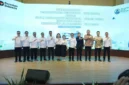 Wakil Ketua I DPRD Kota Batam Aweng Kurniawan (kelima dari kiri) saat menghadiri penandatangan kerja sama antara PLN Batam dan PT Equator Gate System Batam Foto: INIKEPRI.COM/DPRD Batam