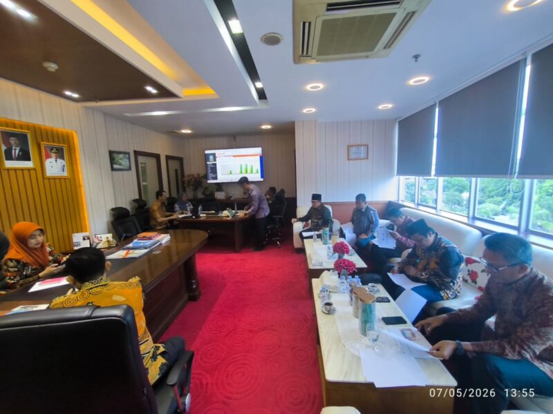 Rapat Persiapan Seleksi Calon Pimpinan BAZNAS Provinsi Kepulauan Riau yang digelar di Graha Kepulauan Riau. Foto: INIKEPRI.COM