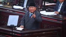 Presiden Prabowo Subianto menyampaikan pidato dalam Rapat Paripurna ke-19 DPR RI Masa Persidangan V Tahun Sidang 2025-2026 di kompleks Parlemen, Jakarta, Rabu (20/5/2026). DPR menggelar rapat paripurna dengan agenda antara lain penyampaian Kerangka Ekonomi Makro dan Pokok-Pokok Kebijakan Fiskal oleh Presiden Prabowo. ANTARA FOTO/Rivan Awal Lingga/app/kye