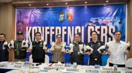 Konferensi pers Polda Kepri. Foto: INIKEPRI.COM