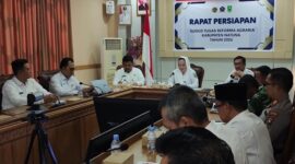Rapat persiapan Gugus Tugas Reforma Agraria (GTRA) Kabupaten Natuna Tahun 2026 yang dipimpin langsung Bupati Natuna, Cen Sui Lan, di Kantor Bupati Natuna. Foto: INIKEPRI.COM/NatunaKab 