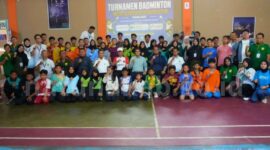 Pembukaan turnamen badminton pelajar Natuna. Foto: INIKEPRI.COM/NatunaKab 