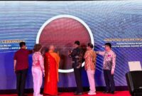 Prosesi pemancangan pilar pertama kawasan Wisata Religi Yayasan Duta Dharma Agung di Kecamatan Nongsa, Kota Batam. Foto: INIKEPRI.COM