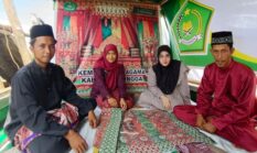 Pernikahan Unik di Lingga, Kapal Lantera Kemenag Jadi Tempat Akad Dua Pasangan Pengantin