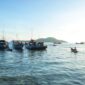 Seorang nelayan mendayung sampan di kawasan pesisir Desa Pulau Pinang, Kecamatan Tambelan, Kabupaten Bintan. Sebanyak 82 kawasan pesisir di Kepri yang diusulkan dalam Program Kampung Nelayan Merah Putih kini telah memasuki tahap survei topografi. Foto: KepriProv 