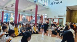 Perayaan Hari Raya Waisak 2570 BE/2026 yang digelar di Vihara Maitri Sagara. Foto: INIKEPRI.COM