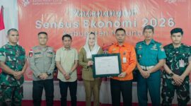 Pemerintah Kabupaten Natuna bersama Badan Pusat Statistik (BPS) Kabupaten Natuna resmi mencanangkan pelaksanaan Sensus Ekonomi 2026 (SE2026) di Hotel Tren Central. Foto: INIKEPRI.COM