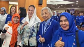 Bupati Natuna Cen Sui Lan di Musda V Partai Demokrat Kepri. Foto: INIKEPRI.COM