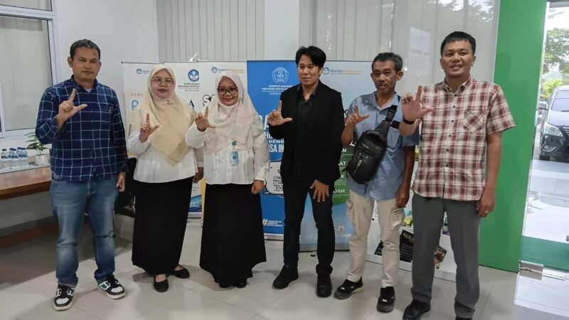 Silaturahmi antara Asosiasi Media Siber Indonesia (AMSI) Wilayah Kepulauan Riau dan Kantor Bahasa Provinsi Kepulauan Riau. Foto: INIKEPRI.COM
