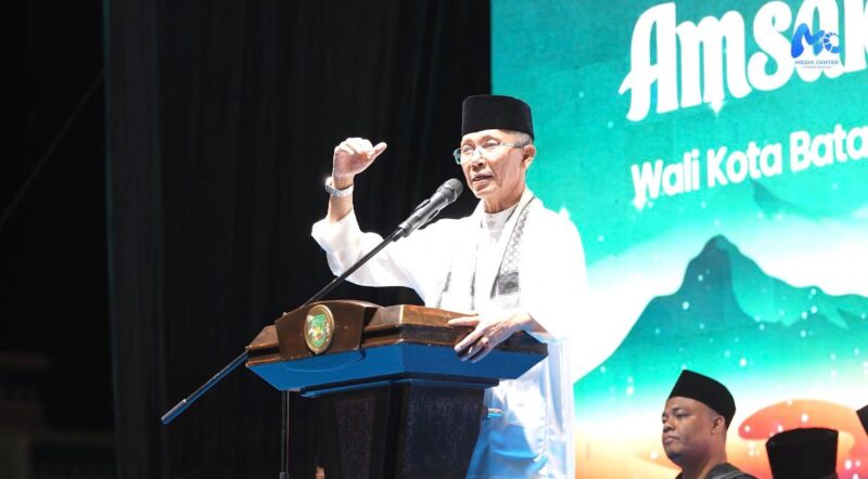Wali Kota Batam Amsakar Achmad di peringatan tahun baru Islam 1448 H. Foto: INIKEPRI.COM/Media Center Batam