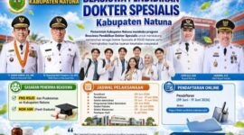 Penguman program Beasiswa Pendidikan Dokter Spesialis Tahun 2026 untuk memenuhi kebutuhan tenaga dokter spesialis di RSUD Natuna. Foto: Istimewa 