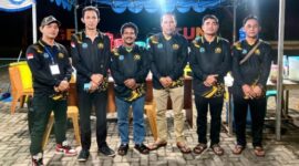 Para jawara di turnamen domino dalam rangka HUT Bhayangkara ke-80. Foto: Istimewa 
