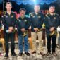 Para jawara di turnamen domino dalam rangka HUT Bhayangkara ke-80. Foto: Istimewa 
