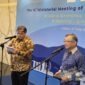 Menteri Koordinator Bidang Perekonomian Airlangga Hartarto (kiri) dan Wakil Perdana Menteri Singapura sekaligus Menteri Perdagangan dan Industri Gan Kim Yong (kanan) saat konferensi pers di Jakarta, Selasa (9/6/2026) Foto: ANTARA/Bayu Saputra