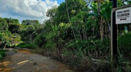 Jalan masuk ke RTK. Foto: ANTARA