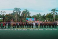 Kepolisian Resor (Polres) Natuna memperingati Hari Bhayangkara ke-80 dengan menggelar upacara di Lapangan Bhayangkara Polres Natuna. INIKEPRI.COM/NatunaKab