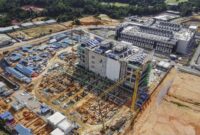 Foto udara pembangunan pusat data (data center) di Kawasan Ekonomi Khusus (KEK) Nongsa Digital Park, Batam, Kepulauan Riau, Selasa (16/6/2026). ANTARA FOTO/Teguh Prihatna/YU