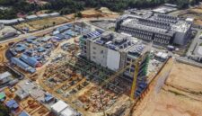 Foto udara pembangunan pusat data (data center) di Kawasan Ekonomi Khusus (KEK) Nongsa Digital Park, Batam, Kepulauan Riau, Selasa (16/6/2026). ANTARA FOTO/Teguh Prihatna/YU